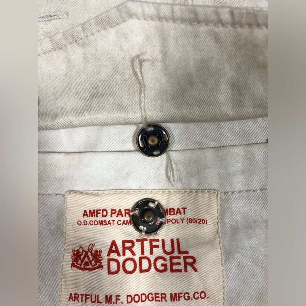 Artful Dodger Men's Combat Parka size M(38/40) Color Cream - Picture 11 of 11
